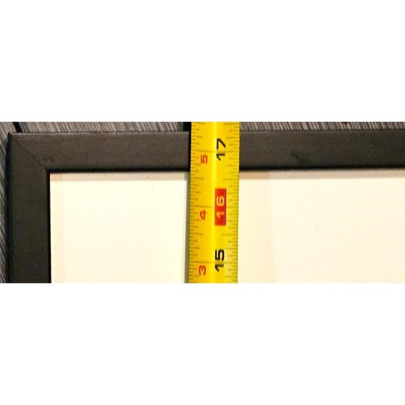 Vintage Photo Framed Nature-Inspired Abstract Black With White Matting 15x17 - Picture 3 of 9